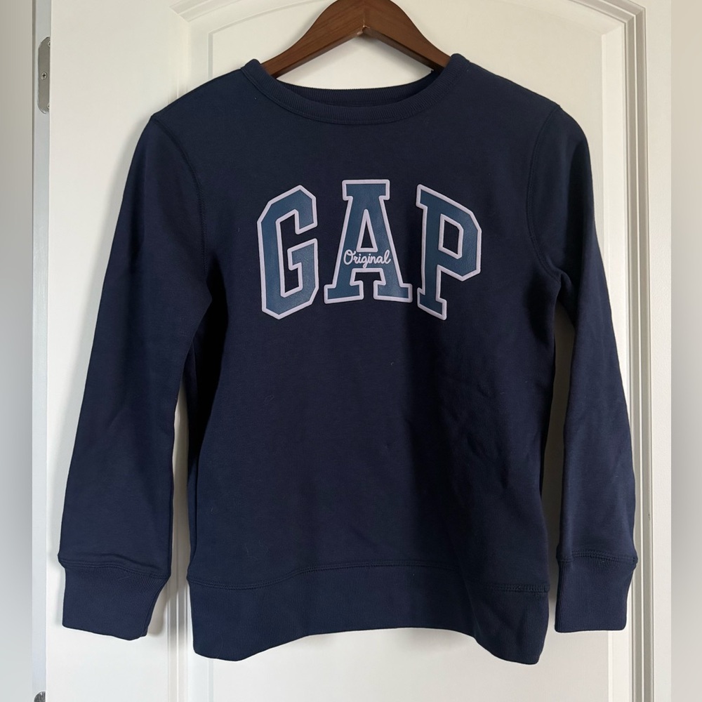 GAP Dark Blue and Purple Logo Sweatshirt NWT L(10)